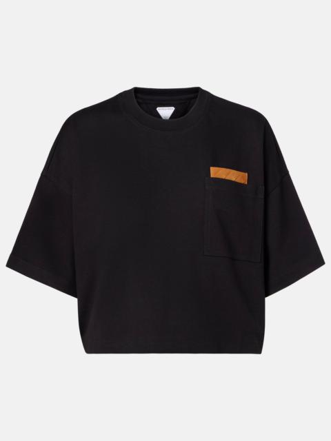Bottega Veneta Cropped cotton jersey T-shirt