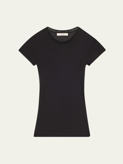 6397 Ribbed Crewneck Tee