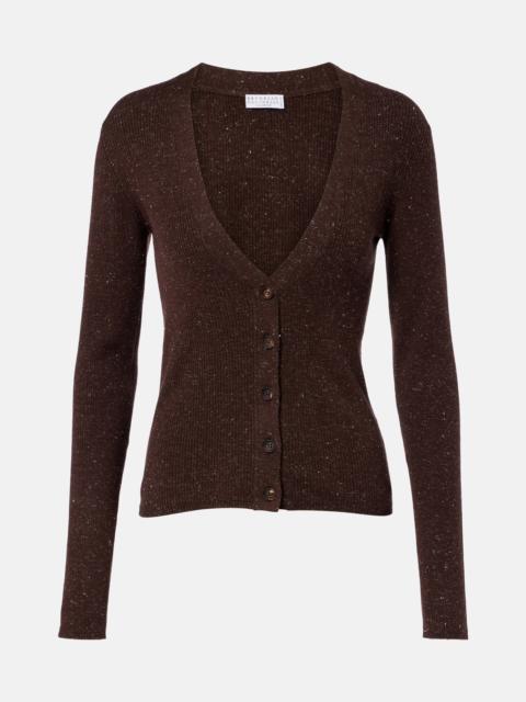 Brunello Cucinelli Ribbed-knit cashmere-blend cardigan