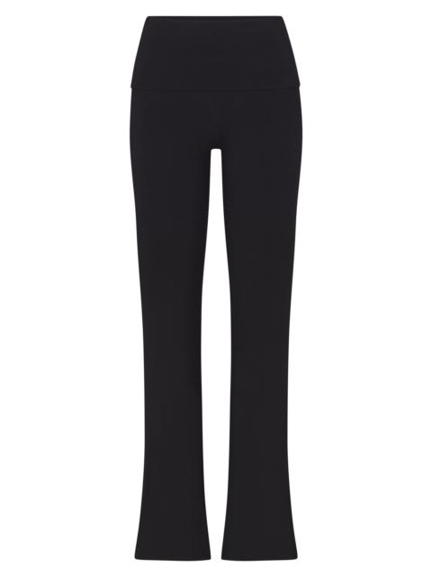 SKIMS Women's Cotton Jersey Foldover Pants - Soot