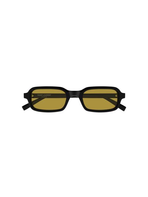 SAINT LAURENT Square-Frame Acetate Sunglasses black
