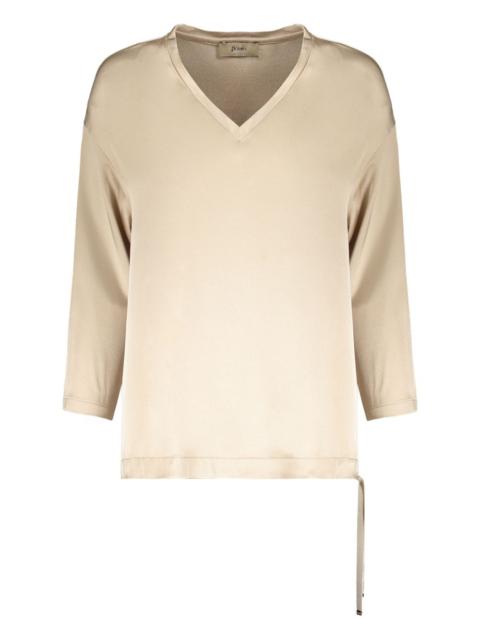 Herno long-sleeve V-neck top