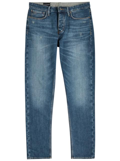 EMPORIO ARMANI Emporio Armani Distressed Slim-leg Jeans
