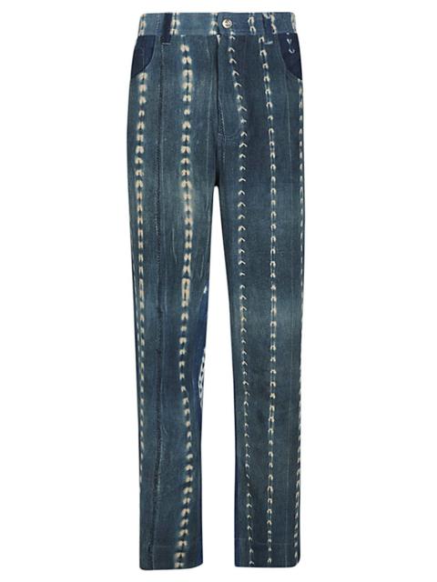 WALES BONNER Miles tie-dye denim jeans