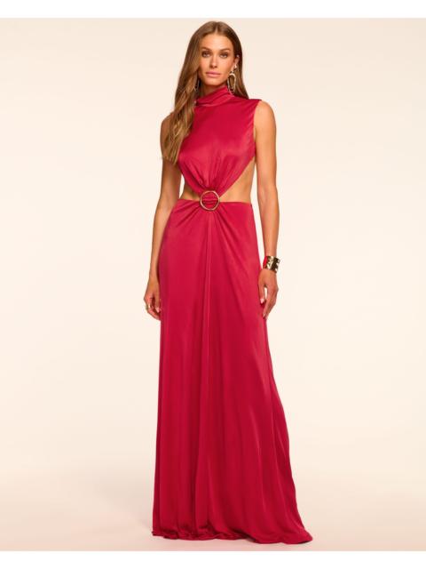 RAMY BROOK Charles Jersey Cut Out Open Back Maxi Dress