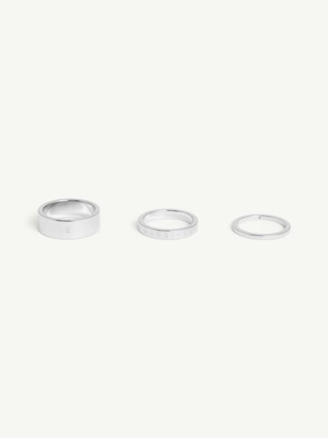 MM6 Maison Margiela 3-pack rings