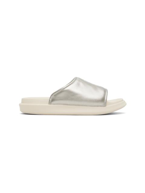 Y-3 Silver 'Y-3' Slides