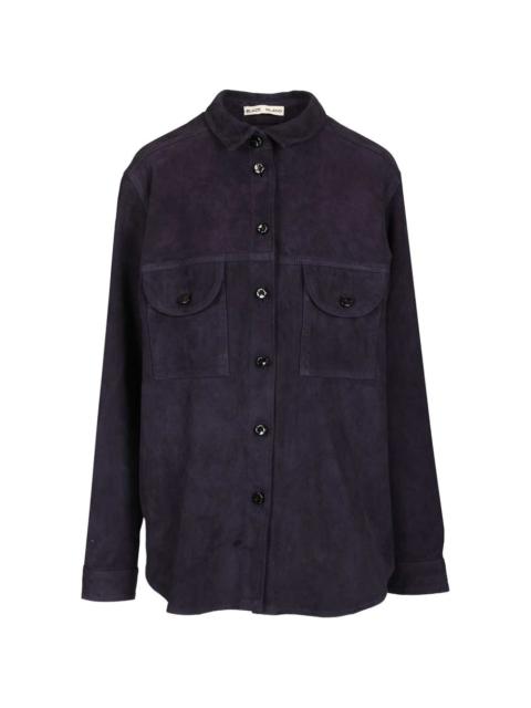 BLAZÉ MILANO chest-pocket leather shirt