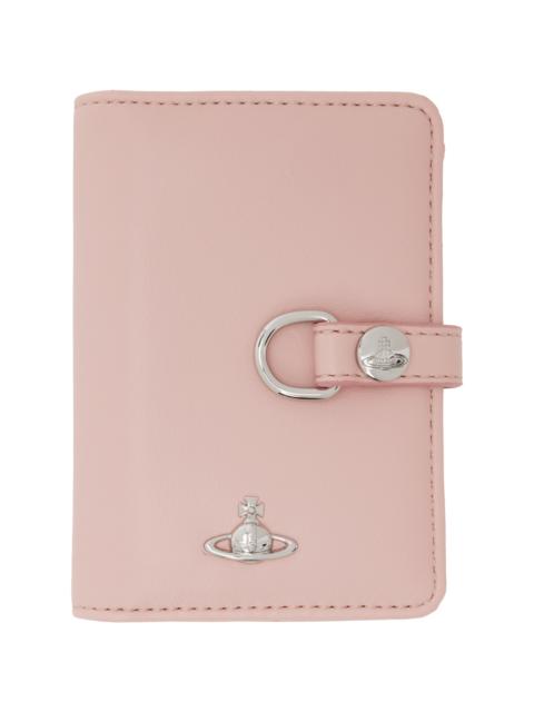 Vivienne Westwood Pink Vertical Flap Card Holder
