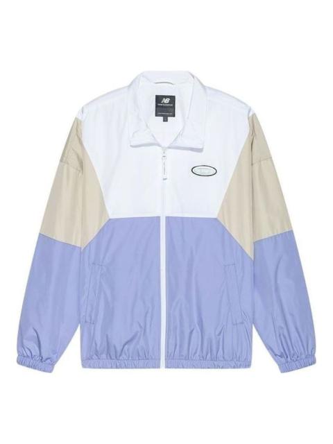 New Balance Sport Woven Jacket 'White Purple Beige' 5AC17123-DV