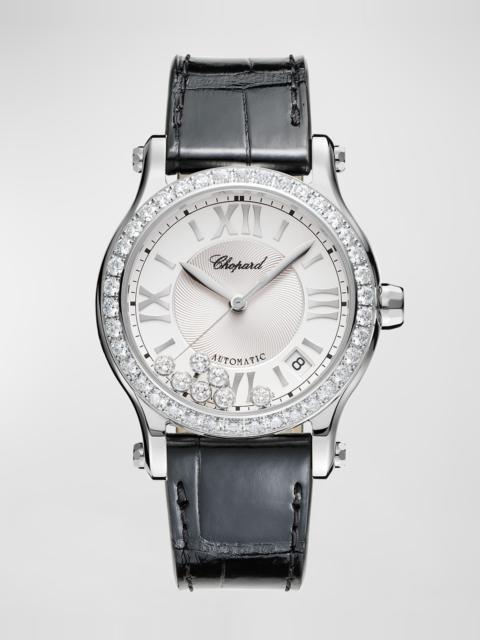 Chopard Happy Sport 36mm Stainless Steel Diamond Watch