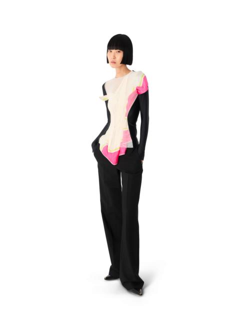 Marine Serre REGENERATED SILK SCARVES LS TOP