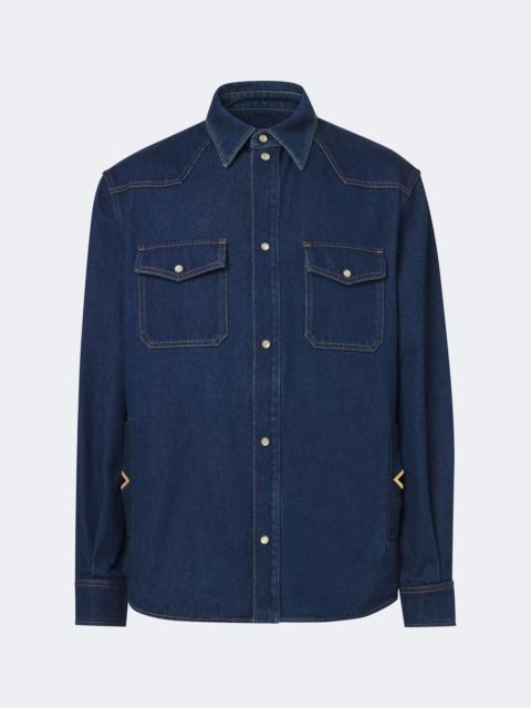 Valentino VGold denim Western shirt