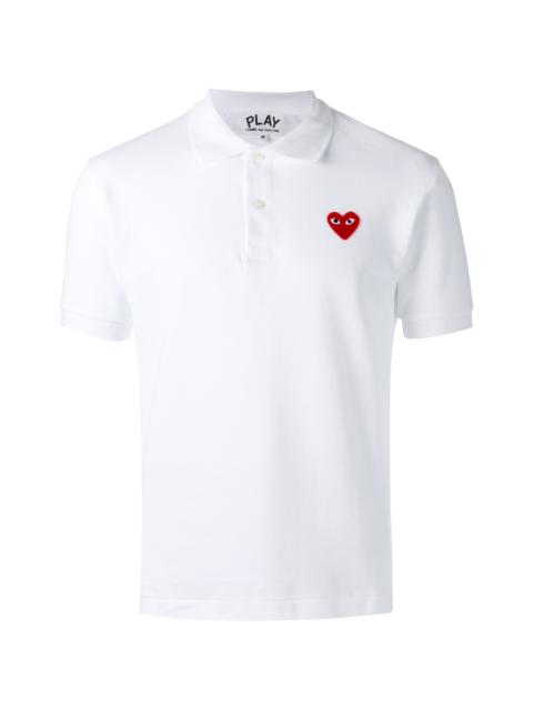Comme Des Garçons heart-logo cotton polo shirt