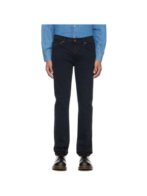 Nudie Jeans Black Lean Dean Jeans