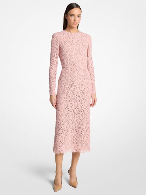 MICHAEL KORS COLLECTION Corded Floral Lace Sheath Dress