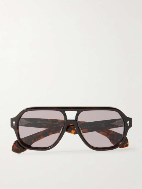 JACQUES MARIE MAGE Last Frontier VI Wildhorse Aviator-Style Tortoiseshell Acetate, Silver- and Gold-Tone Sunglasses