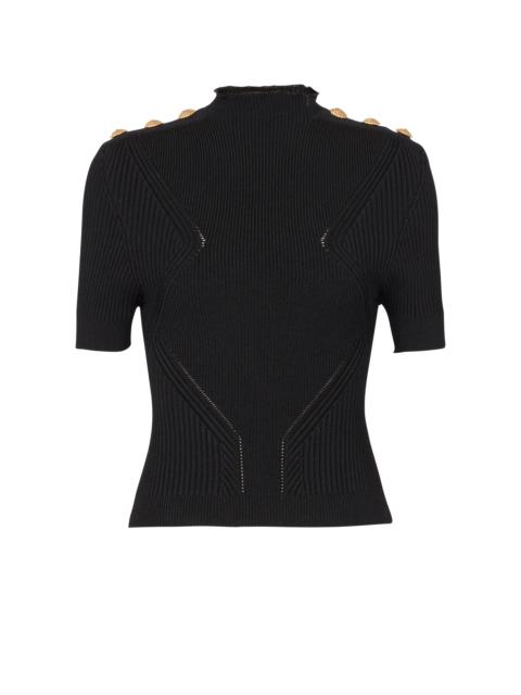Balmain Ribbed knit top