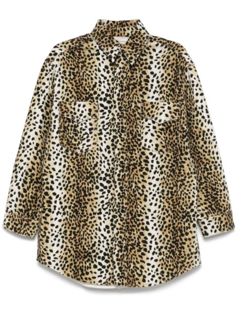 Blumarine leopard-print overshirt