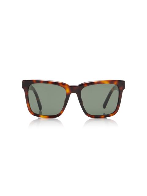 SAINT LAURENT Square-Frame Acetate Sunglasses brown