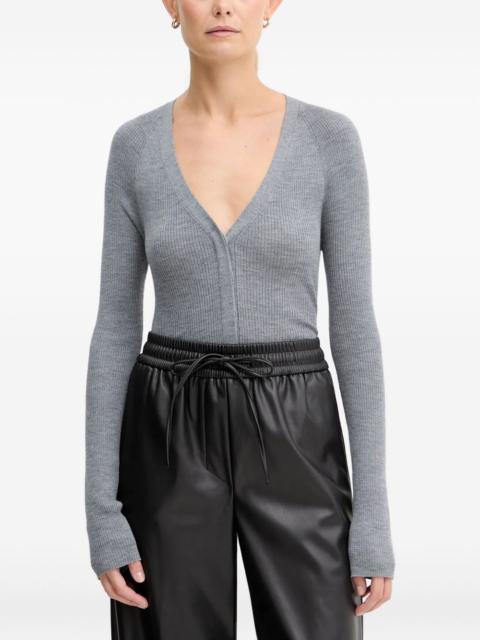 BOSS Friva ribbed long-sleeve cardigan