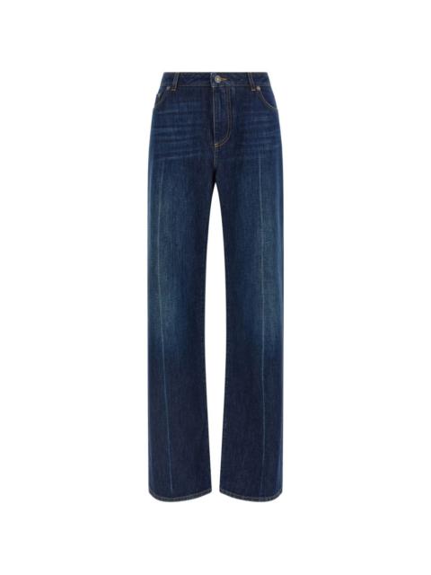 Dolce & Gabbana stone-washed low-waist jeans