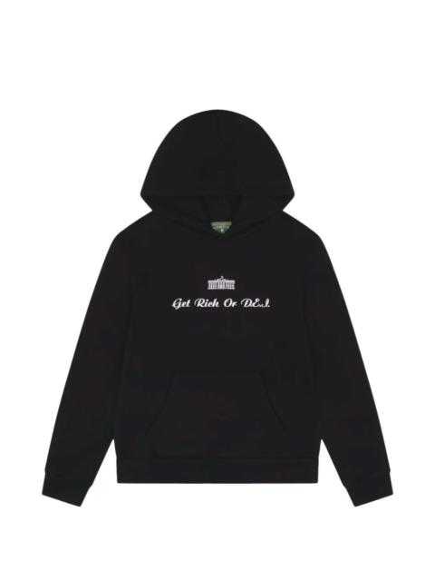 DENIM TEARS Get Rich or DEI embroidered hoodie