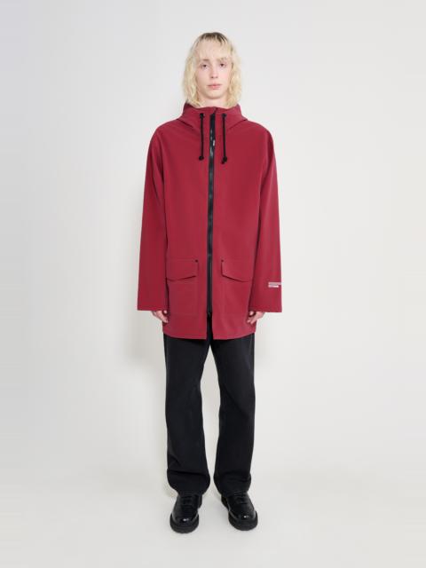 Stutterheim Stockholm Patch Raincoat Burgundy