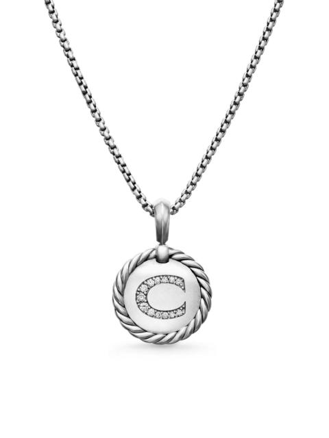 DAVID YURMAN Women's Initial Charm Necklace in Sterling Silver - Initial C