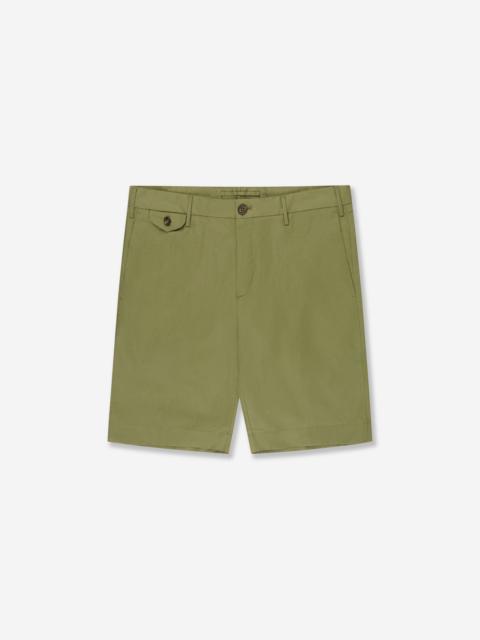 SLOWEAR Slim fit cotton poplin Bermuda shorts