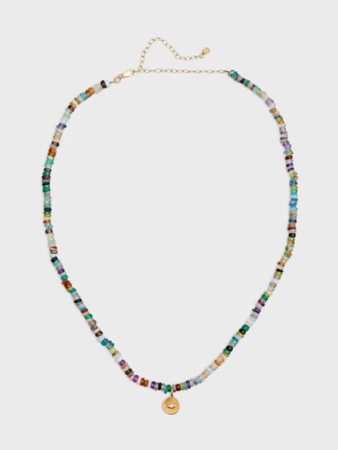 SYDNEY EVAN 14k Evil Eye Diamond Coin Necklace