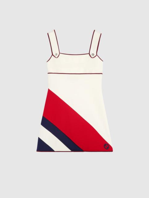 GUCCI Jersey dress with Interlocking G embroidery