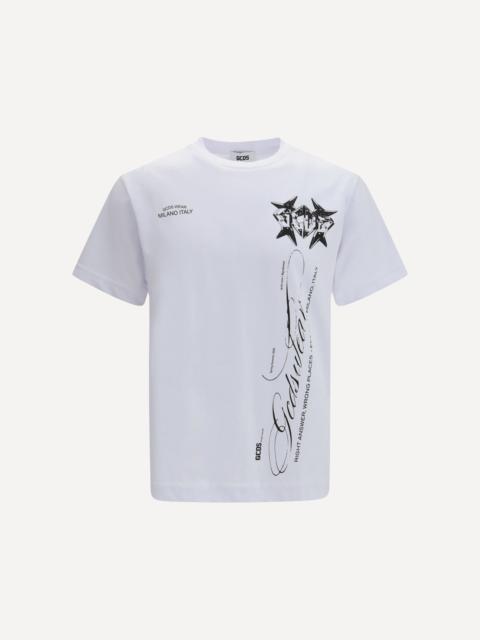 GCDS History print cotton T-shirt