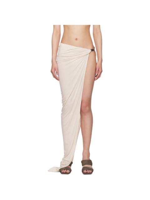 Rick Owens Lilies White Hollywood Hydra Maxi Skirt