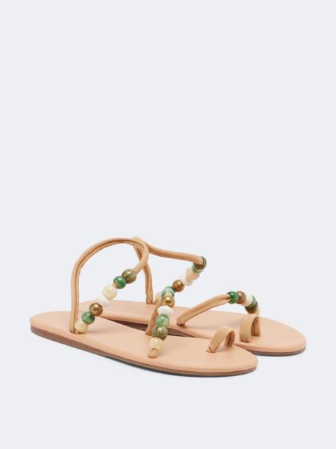 ANCIENT GREEK SANDALS Eleftheria beaded sandals