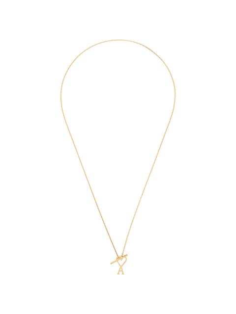 AMI Paris Gold Ami De Coeur Chain Necklace