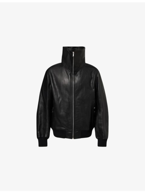 Blixa Dracu-Collar Leather Jacket