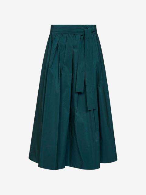 WEEKEND Max Mara Alpaca belted midi pleated skirt