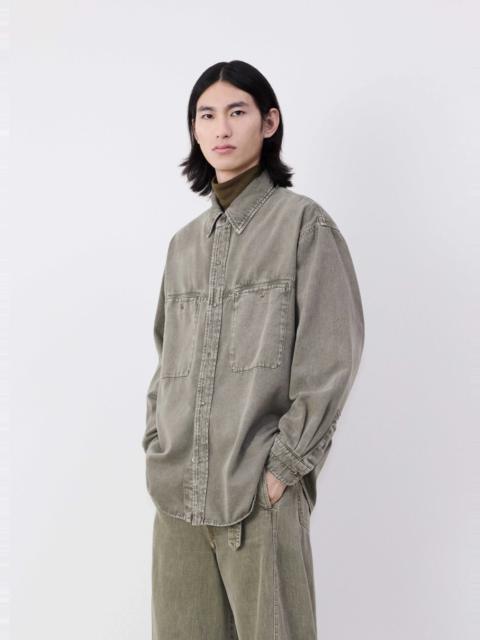 DENIM SHIRT WITH SNAPS