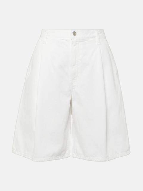 AGOLDE Ellis mid-rise denim Bermuda shorts