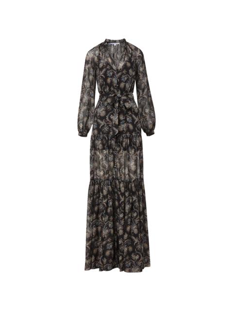 VERONICA BEARD ISRA SILK MAXI DRESS