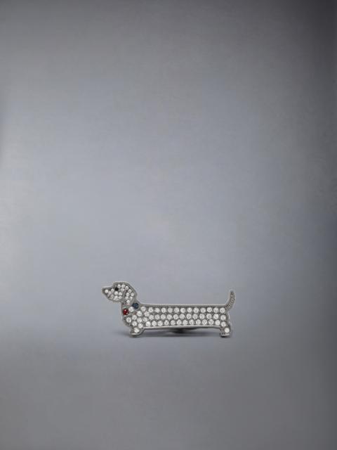 Thom Browne STERLING SILVER CRYSTLAL LIMOUSINE HECTOR TIE BAR