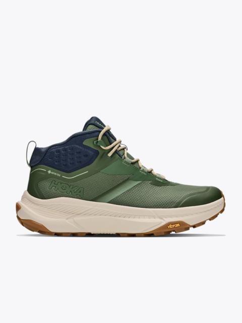 HOKA Men's Transport Hike GTX Shoes in Nettle Leaf/Alabaster