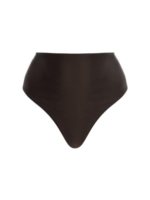 SIMKHAI Gracie Shell-Detailed Bikini Bottom brown