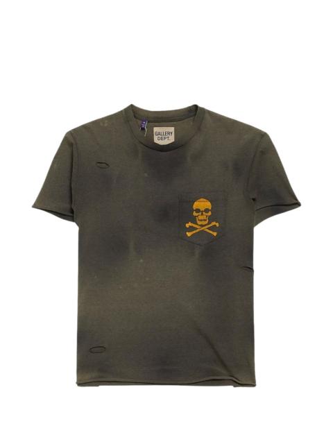 GALLERY DEPT. distressed-effect bones-print T-shirt