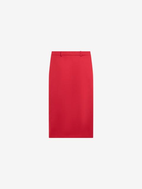 The Frankie Shop Alrose Satin Midi Skirt - Red
