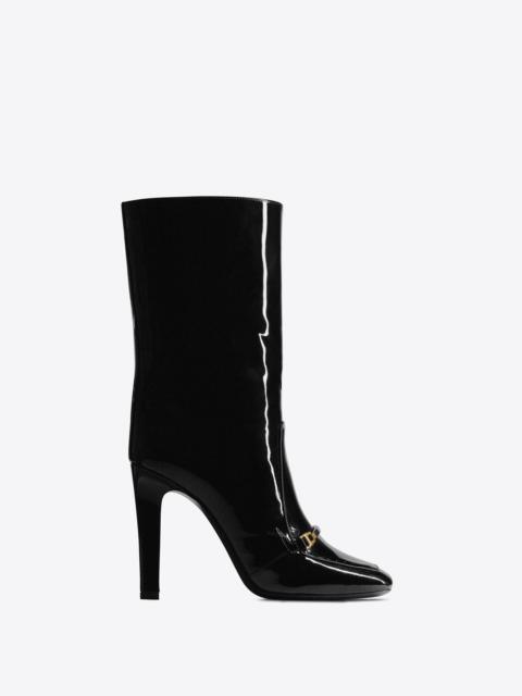 camden boots in patent leather