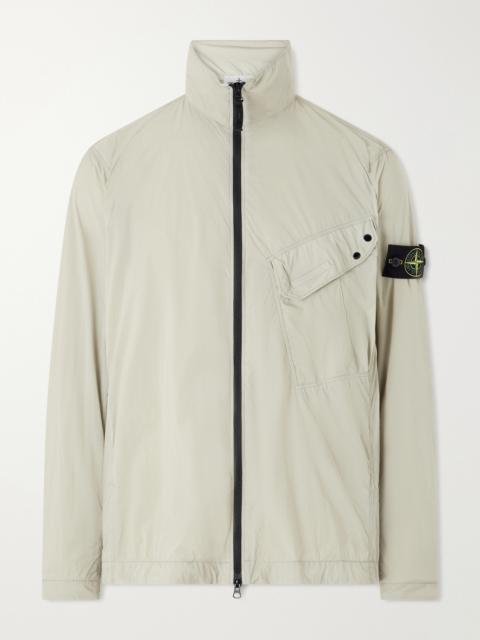 Stone Island Logo-Appliquéd Garment-Dyed Shell Jacket