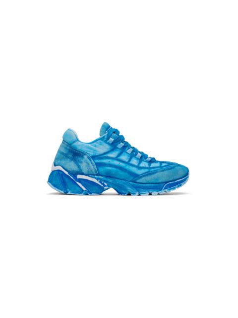 Blue Distressed Sneakers