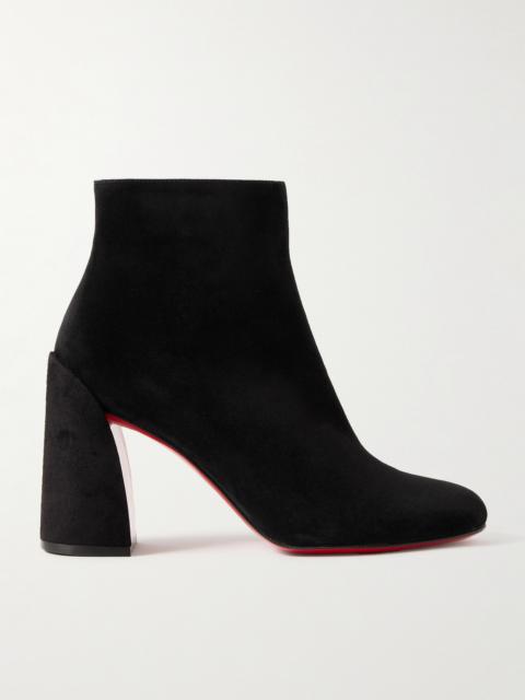 Christian Louboutin Turela 85 Suede Ankle Boots